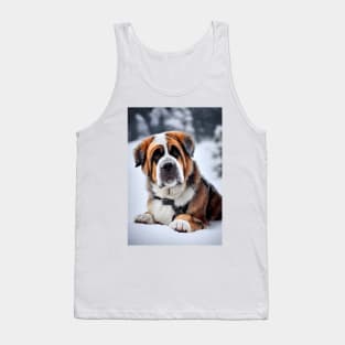 Cute st Bernard dog Tank Top